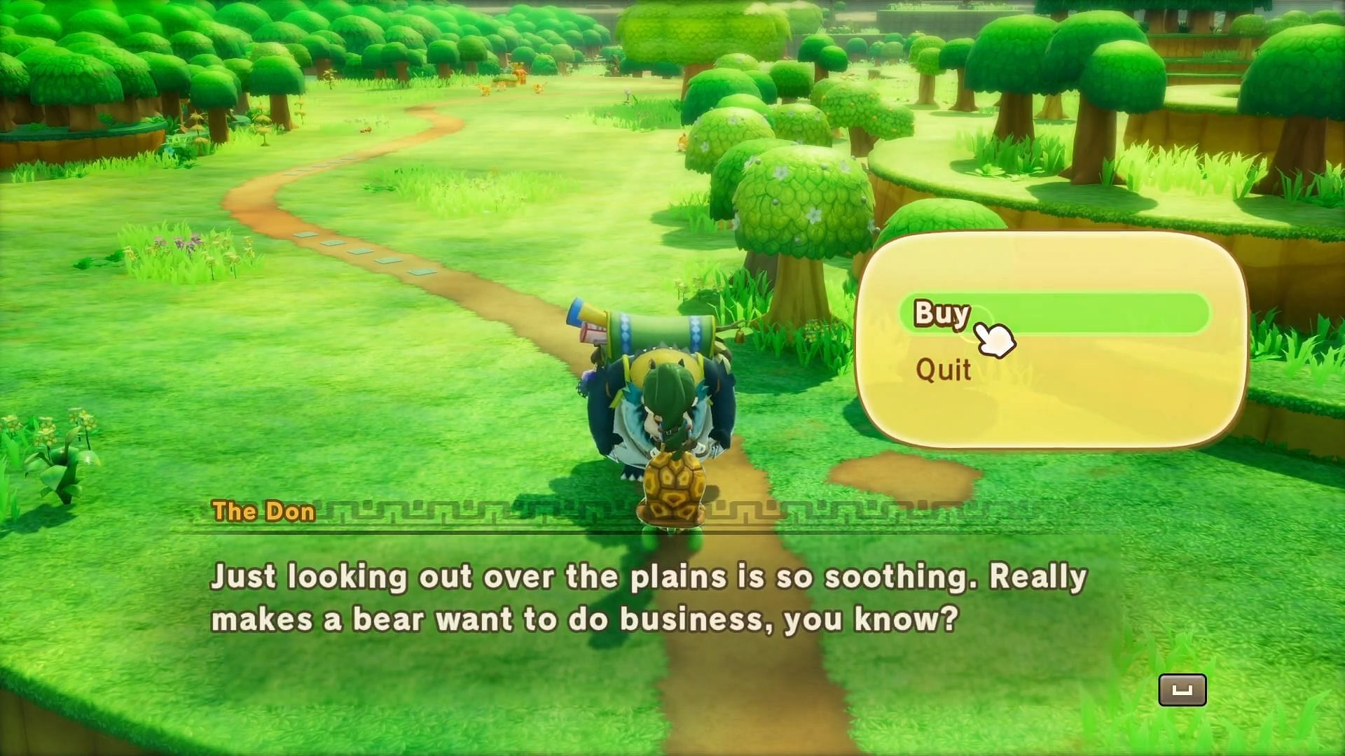 Interacting with The Don (Image via LEVEL5 Inc/Youtuber/@FawnTasy Life)